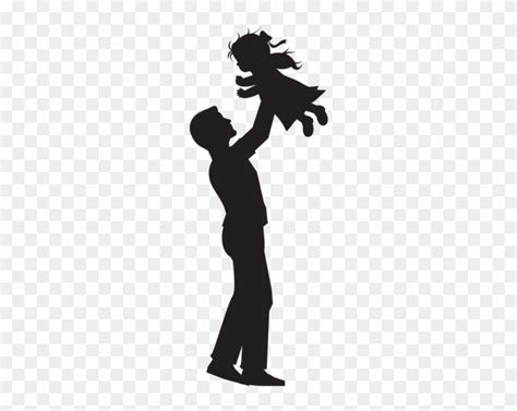 Father Daughter Silhouette Painting Dale Dennis