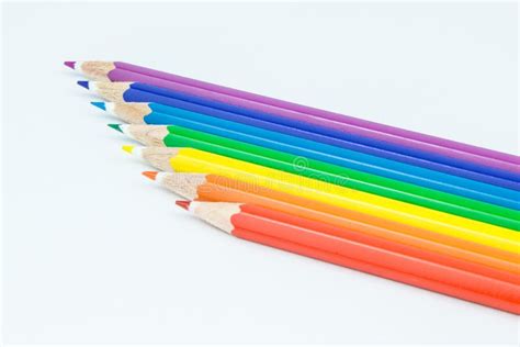 Close Up Of Coloured Pencils Stock Image Image Of Artist Rainbow