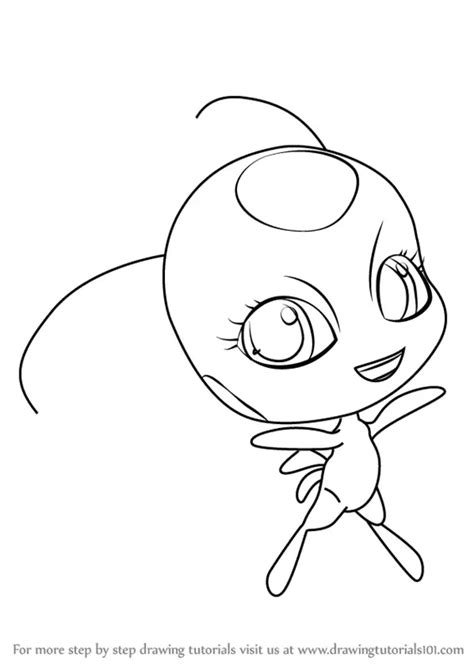 How To Draw Tikki Kwami From Miraculous Ladybug Miraculous Ladybug