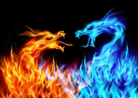 Blue And Red Fire Wallpapers Top Free Blue And Red Fire Backgrounds