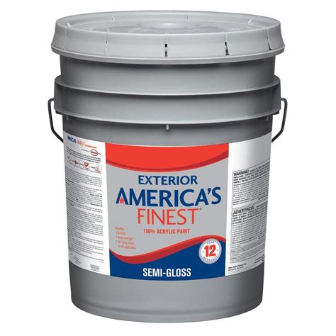 Home depot hours of operation may vary by store, so. America's Finest 5 gal. Semi-Gloss Latex Medium Colors ...