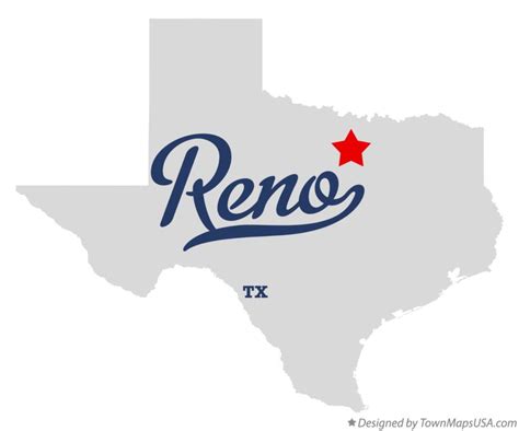 Map Of Reno Parker County Tx Texas