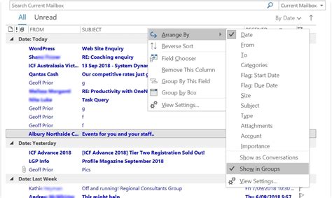 How To Group Emails In Microsoft Outlook By Date Received
