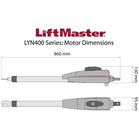 LiftMaster LYN BKS EV Single Swing Gate Opener Kit MyQ Compatible EasyGates Co Uk