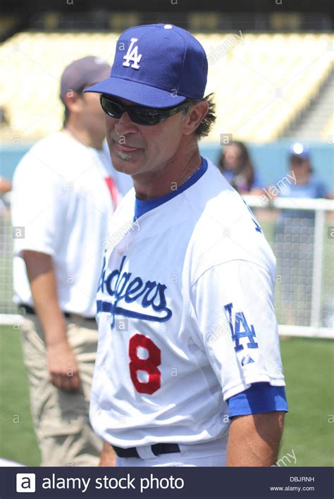 Don Mattingly The Los Angeles Dodgers Stadium Hosts A Fan Photo Day Los