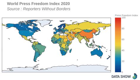 World Press Freedom Index 2020 Dataviz