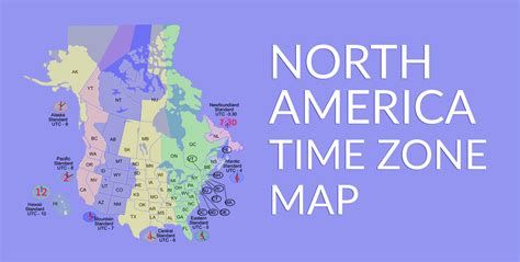 Time Zone Map North America Map Of Canada