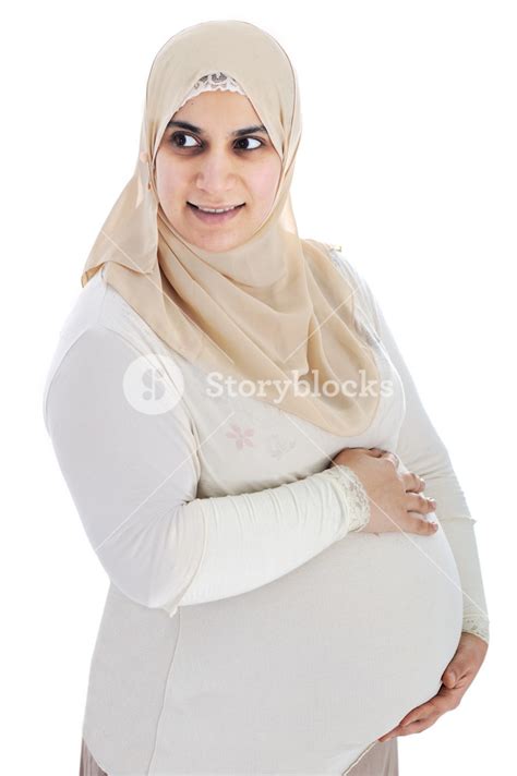Muslim Arabic Pregnant Woman Royalty Free Stock Image Storyblocks