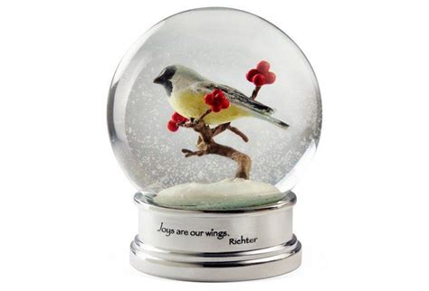 5 Winter Chickadee Snow Globe Snow Globes Winter Home Decor