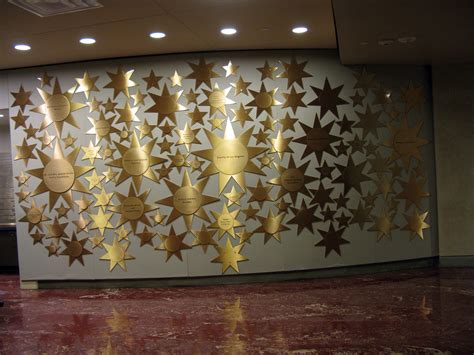 One Of The Star Walls Inside The Building Star Wall Decor Wall