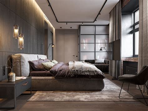 There are two basic types of space to consider: bedroom in contemporary style with loft elements. on Behance