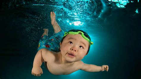 Photos Infants Show Off Swimming Skills In Underwater Babies Abc7