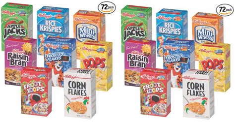 Amazon Kelloggs Single Serve Cereal Assortment Pack 72 Count Only 2341 Shipped 33¢ Per Box
