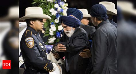 Thousands Attend Fallen Sikh Cops Fit For A King Funeral Times Of