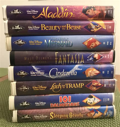 Disney Movie Classics Vhs Tapes Vhs 80s 90s Etsy Images And Photos Finder