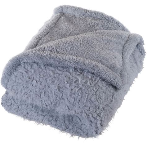 Lavish Home Plush Sherpa Fleece Throw Blanket Blankets And Throws