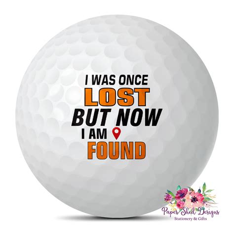 Personalised Golf Balls Lost But Now Found Paper Shed Designs