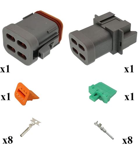 Kit Connector DT Series Male Female 8 Way E003