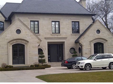 Limestone Homes Designs ~ Buff Indiana Limestone Coursing Limestone