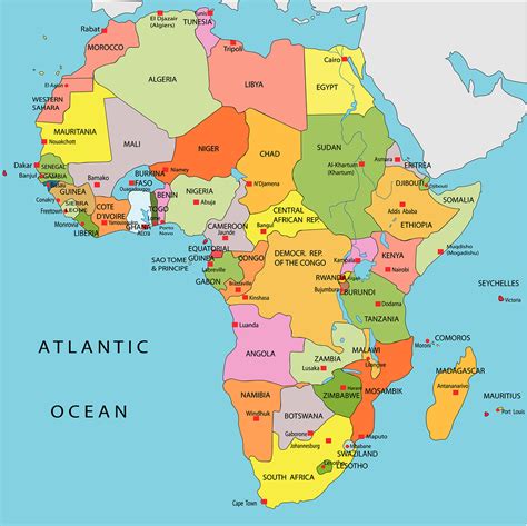 Political Map Of Africa United States Map