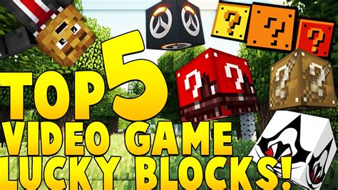 Top 5 Lucky Block Mod Challenge Video Game Edition Minecraft