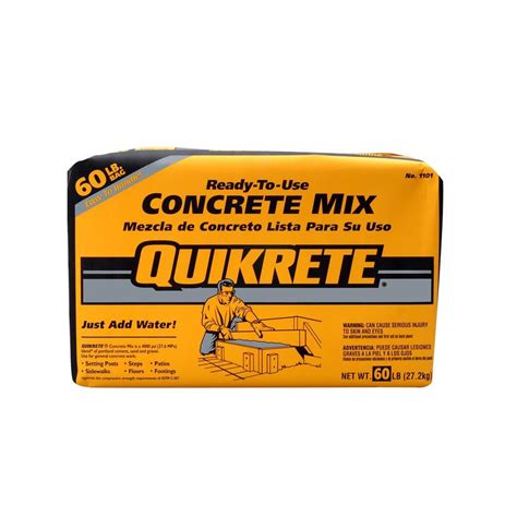 The process of measuring ingredients or materials to prepare concrete mix is known as batching of concrete. Quikrete 60 lb. Concrete Mix-110160 - The Home Depot
