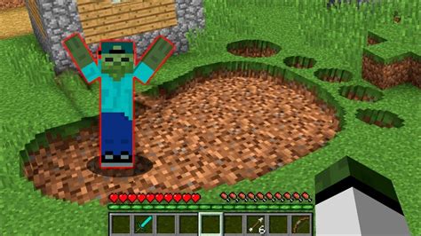 Minecraft How Zombie Matty Found Giant Foot Pit In Village Youtube