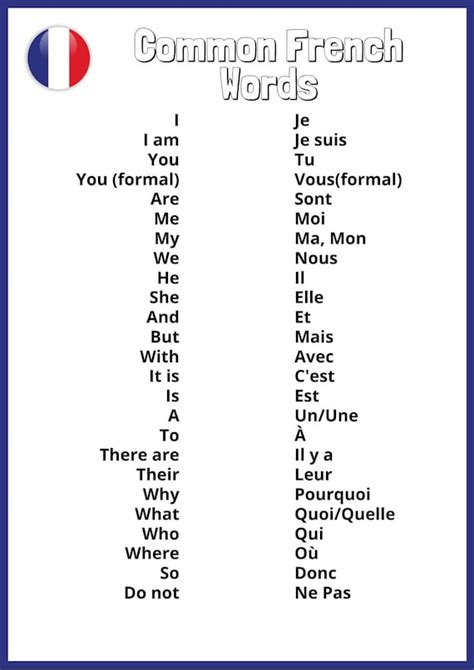 French Language Words