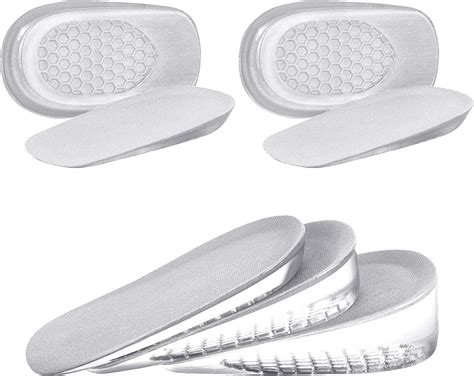Uraqt Pairs Gel Height Increase Insole Invisible Height Insole Heel
