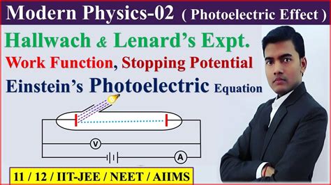 Class Modern Physics Photoelectric Effect Work Function