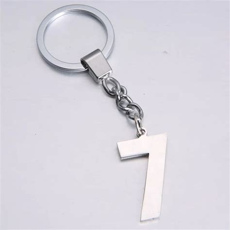 Numbers Keychains Letters Key Rings Creative Birthday T Key Chains