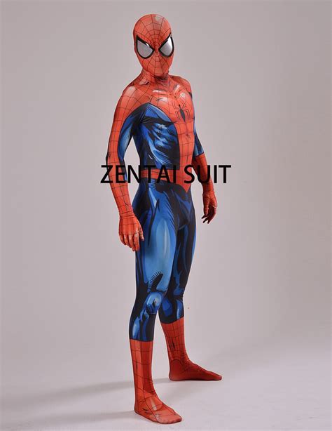 Ultimate Spiderman Costume 3d Shade Spandex Cosplay Halloween Spider