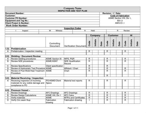 Welding Inspection Report Template And Piping Welding Daily Quality