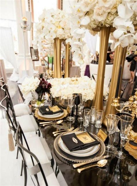 55 Super Elegant Black And Gold Wedding Ideas Weddingomania