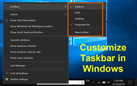 Customize Windows 10 Taskbar Make Your Taskbar Look Professional Vrogue