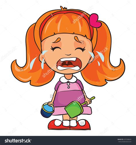 Girl Crying Cartoon Clipart Best