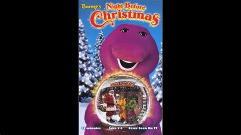 Opening And Closing To Barneys Night Before Christmas 1999 Vhs Youtube