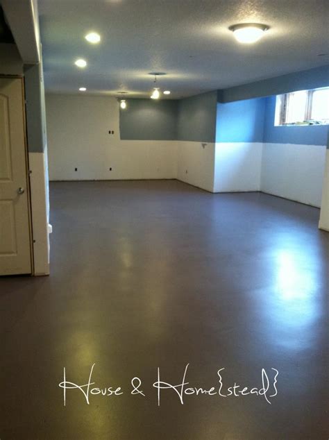 Concrete floors in the basement great idea basement small house. House and Home{stead}: basement floors
