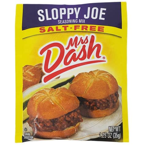 A great choice for delicious tacos, this mix will help season a great tasting meal in minutes! Mrs Dash Salt-Free Sloppy Joe Seasoning Mix- 1.25oz in ...