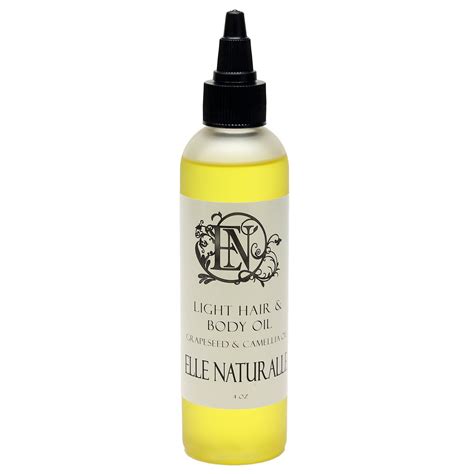 Light Hair And Body Oil By Elle Naturalle All Natural Color