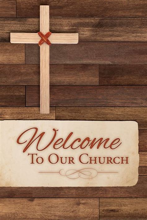 Welcome To Our Church Wood Welcome Folder 12 Church Partner