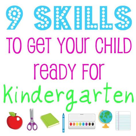 9 Skills To Get Your Child Ready For Kindergarten Did This With My Son