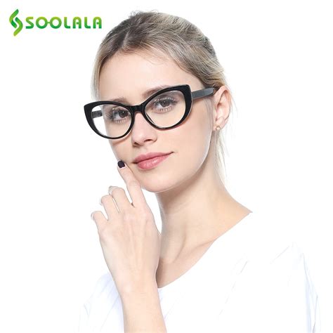 soolala cat eye reading glasses women men floral printed prescription reading glasses 0 5 0 75