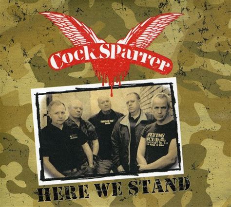 Cock Sparrer Here We Stand Lp Clear W Black Splatter Vinyl