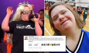 teen with down syndrome praised by lady gaga for her bravery daily mail online