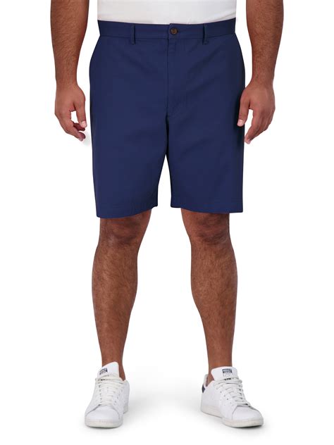 Chaps Mens Coastland Wash Flat Front Shorts With Stretch 9 Inseam