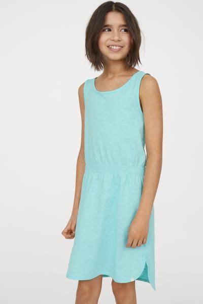 Sleeveless Jersey Dress Light Turquoise Kids Handm Gb Jersey