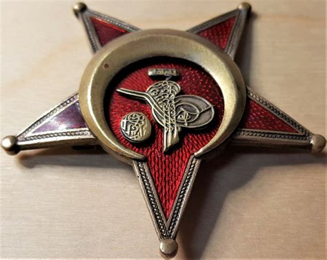 Ww1 Turkish Gallipoli Star Medal Badge Iron Crescent Moon German Made