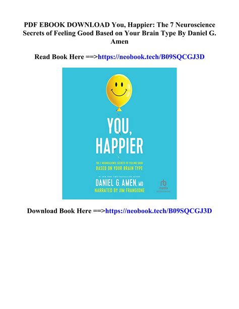 Download Pdf You Happier The 7 Neuroscience Secrets Of Feeling Good