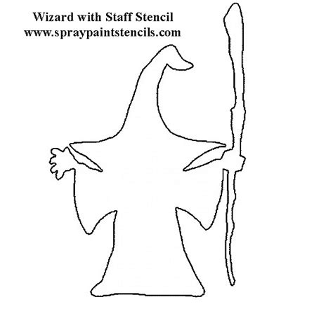 Wizard Stencil Merlin The Magician Free Stencils Dalton Fantasy